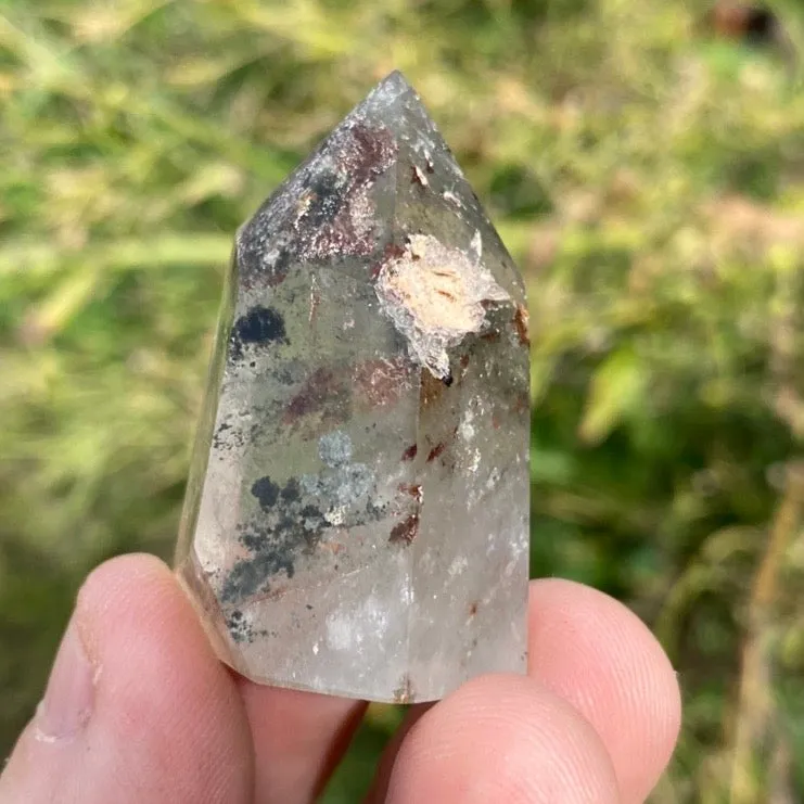 Garden Quartz Tower Point Lodolite Quartz Tower Included Quartz Tower Phantom Quartz Tower Point