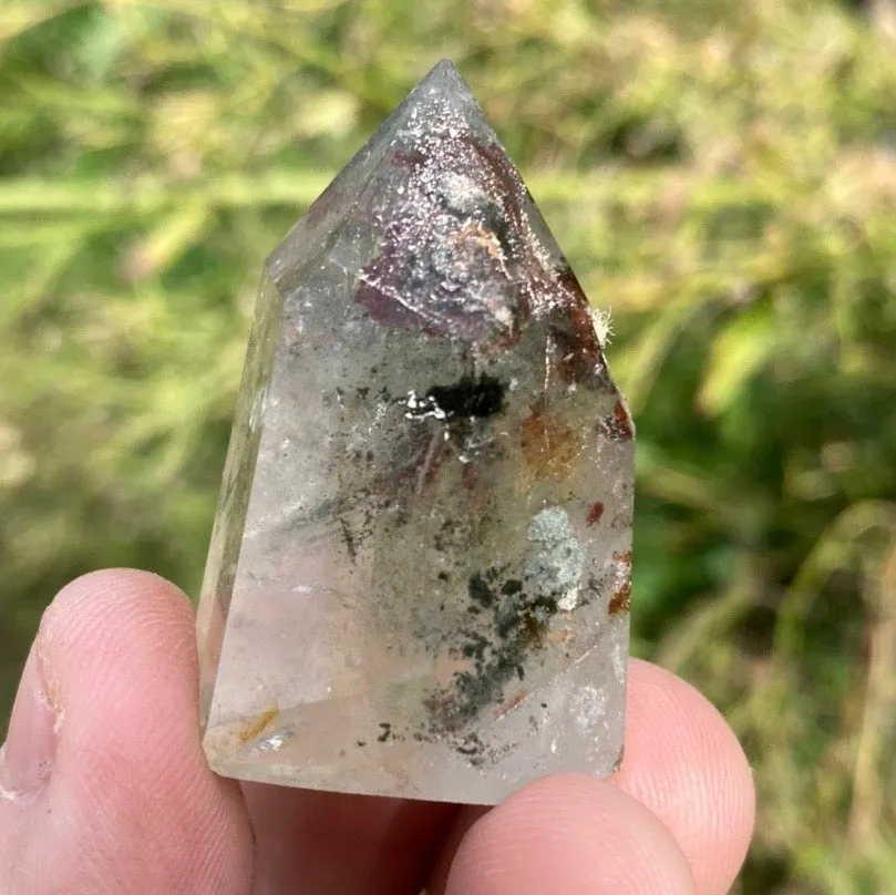 Garden Quartz Tower Point Lodolite Quartz Tower Included Quartz Tower Phantom Quartz Tower Point
