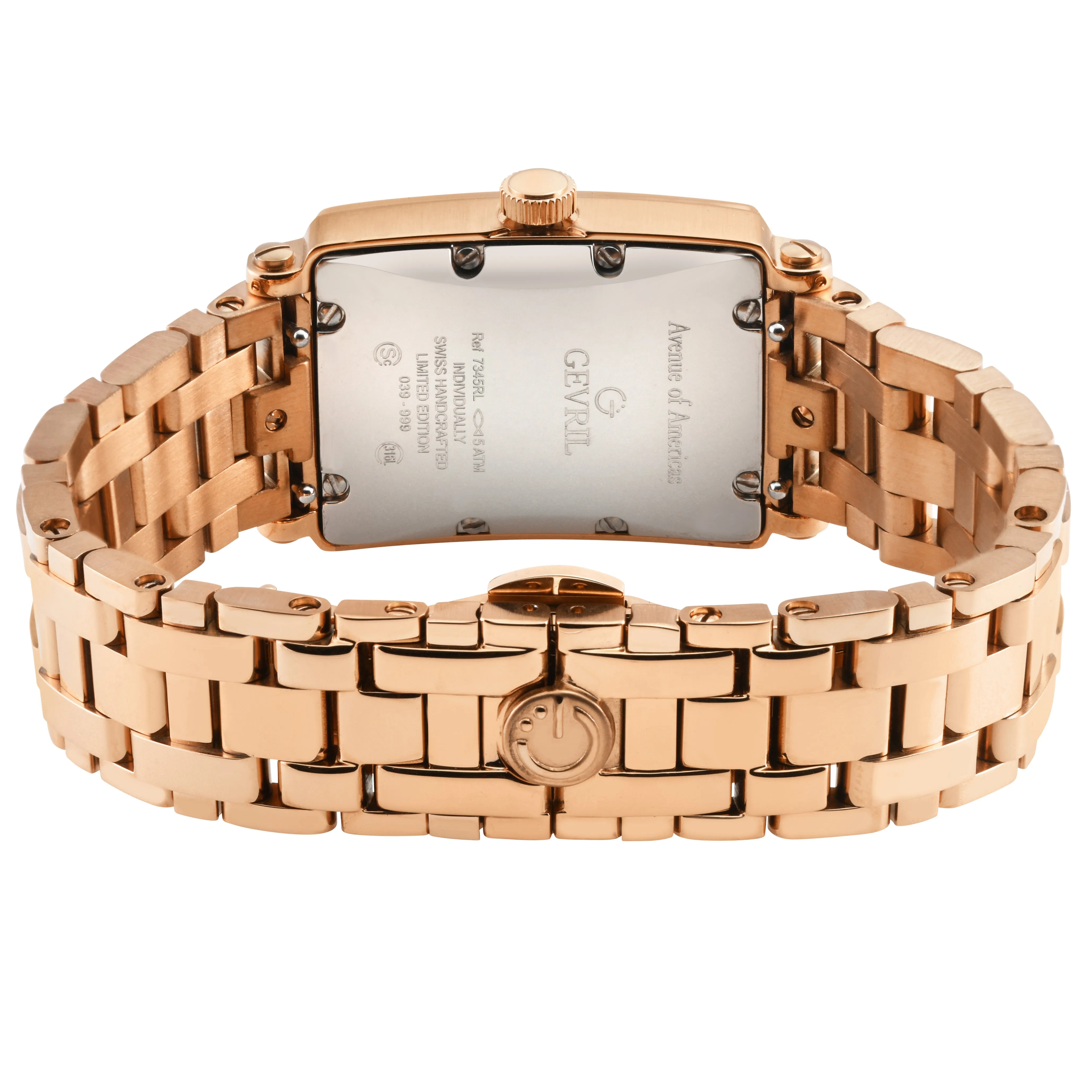 Gevril Women's Avenue of Americas Mini Diamond 32mm Quartz Watch 7345RLB