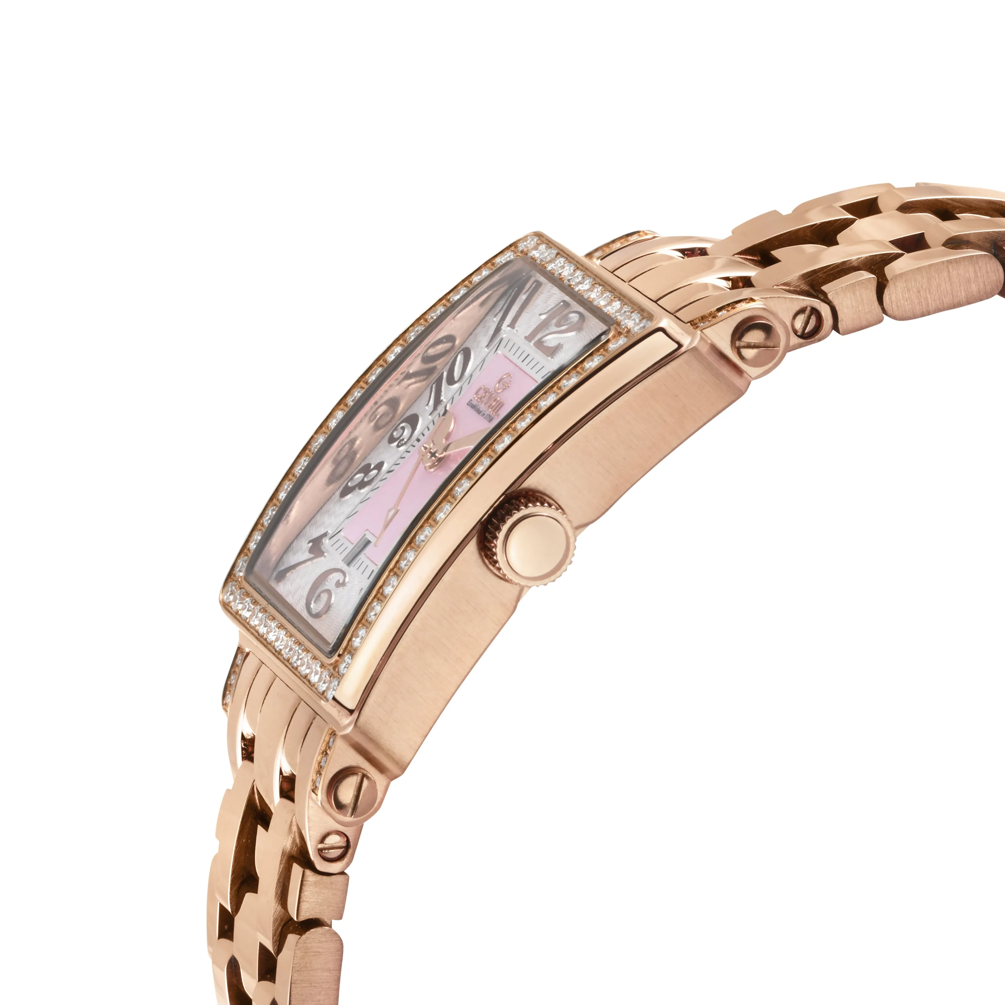 Gevril Women's Avenue of Americas Mini Diamond 32mm Quartz Watch 7345RLB