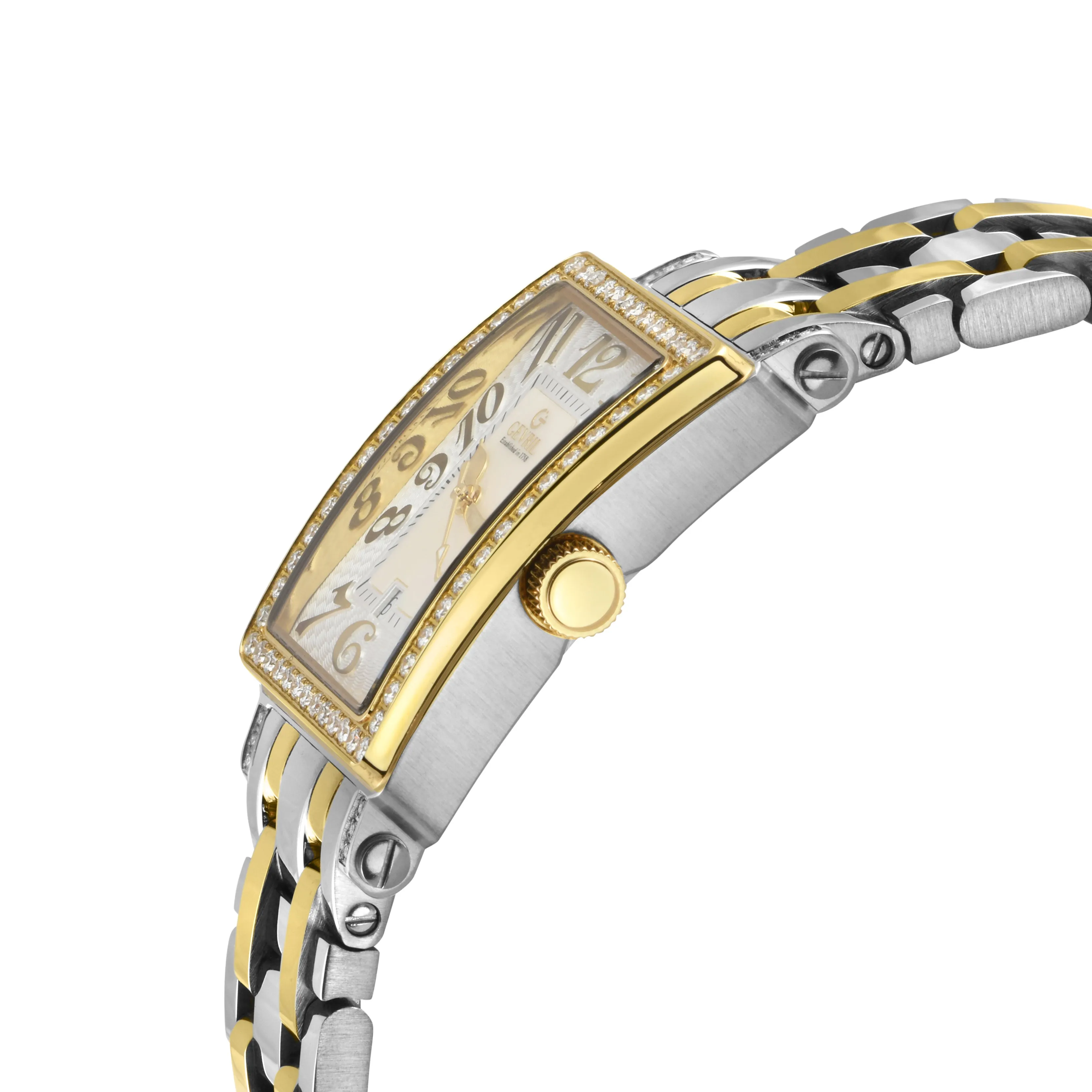 Gevril Women's Avenue of Americas Mini Diamond 32mm Quartz Watch 7544YLB