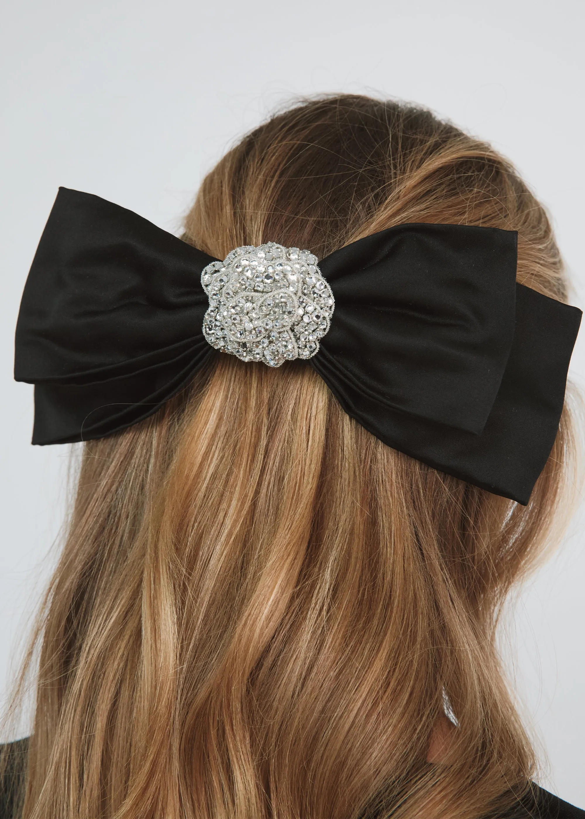 Gillian Bow Barrette -- Black