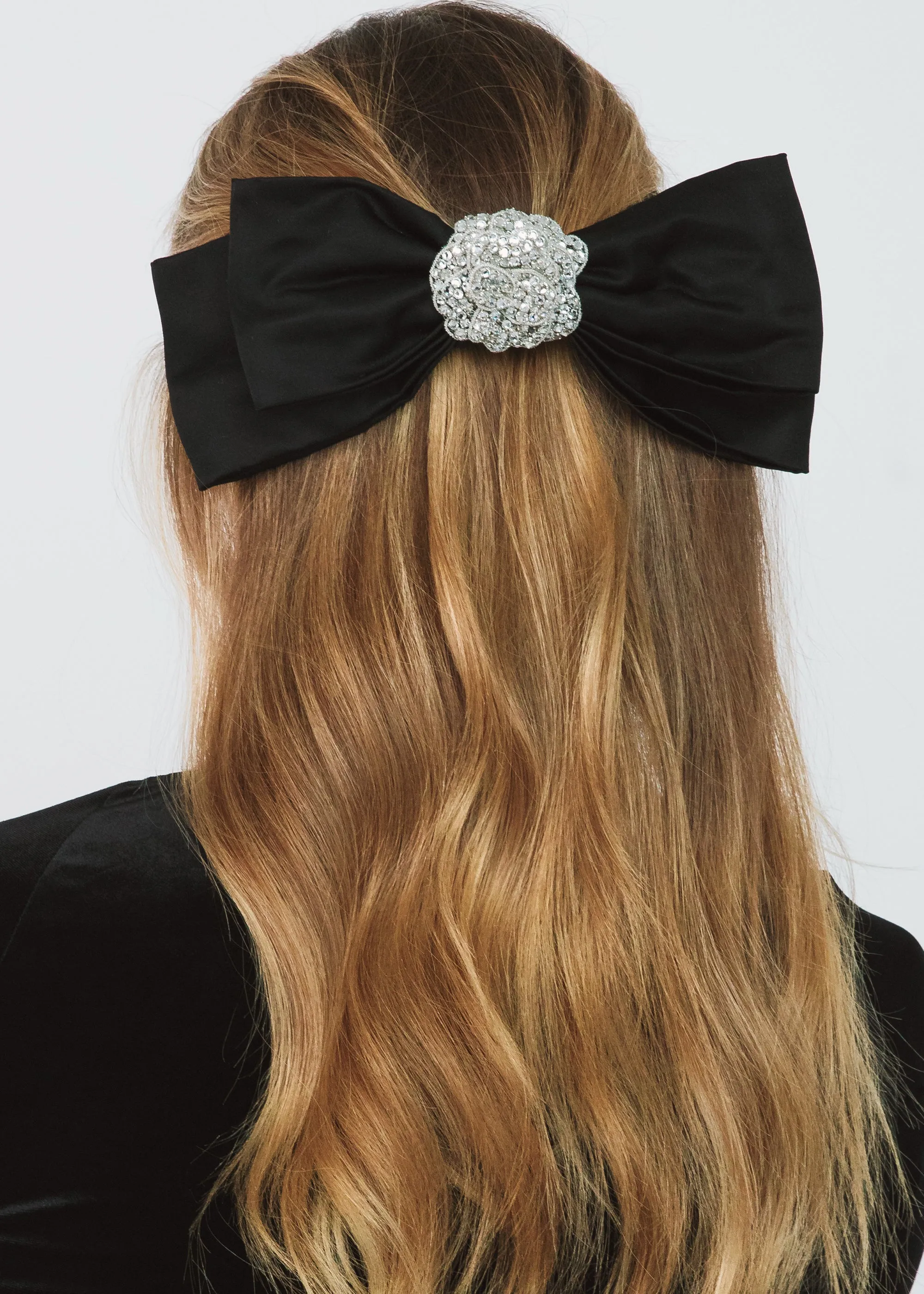 Gillian Bow Barrette -- Black