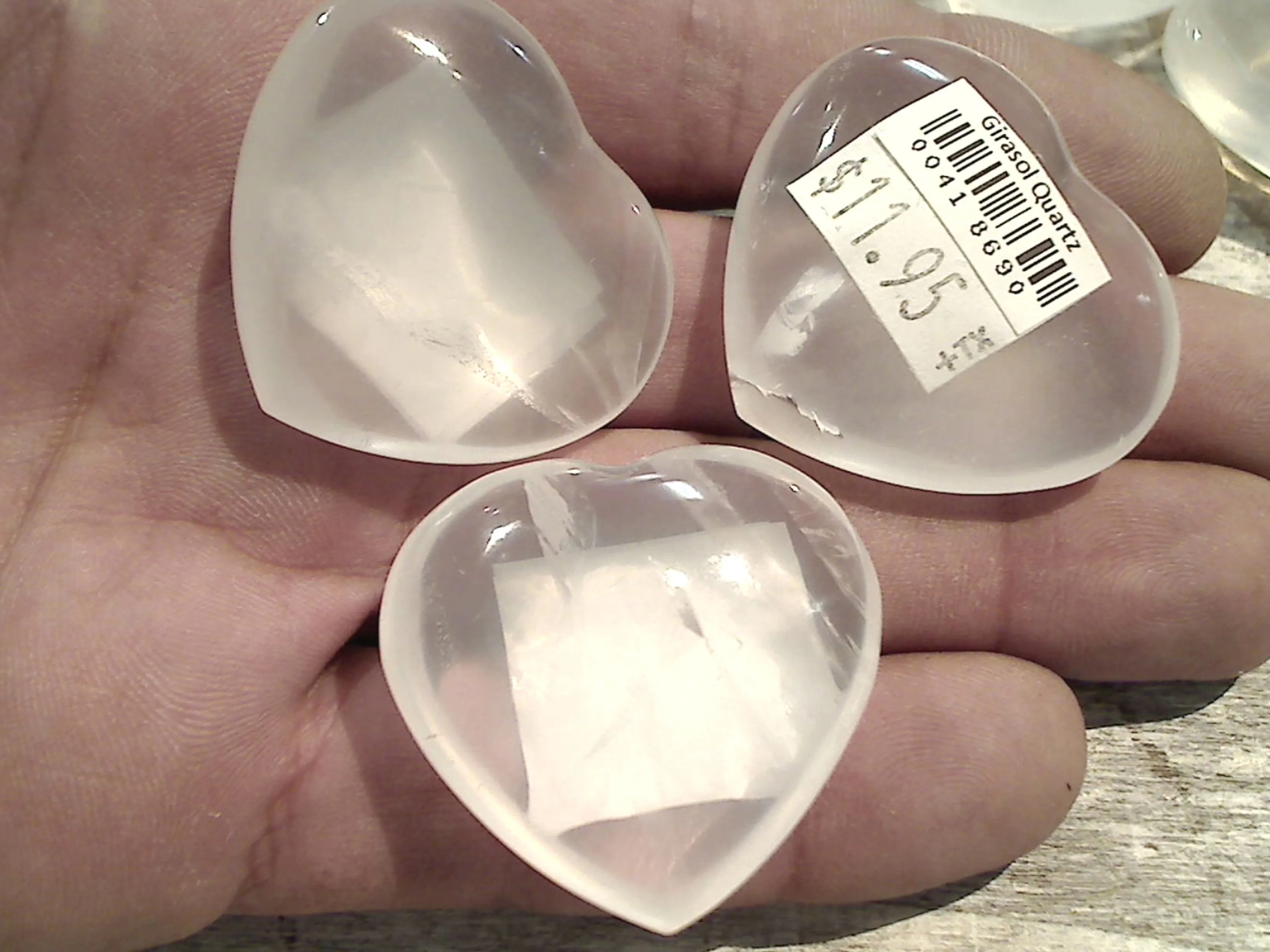 Girasol Quartz 1.5" Heart