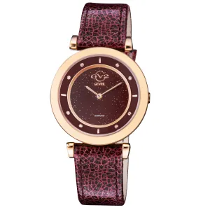 GV2 by Gevril Women's Lombardy 36mm Quartz Watch 14404