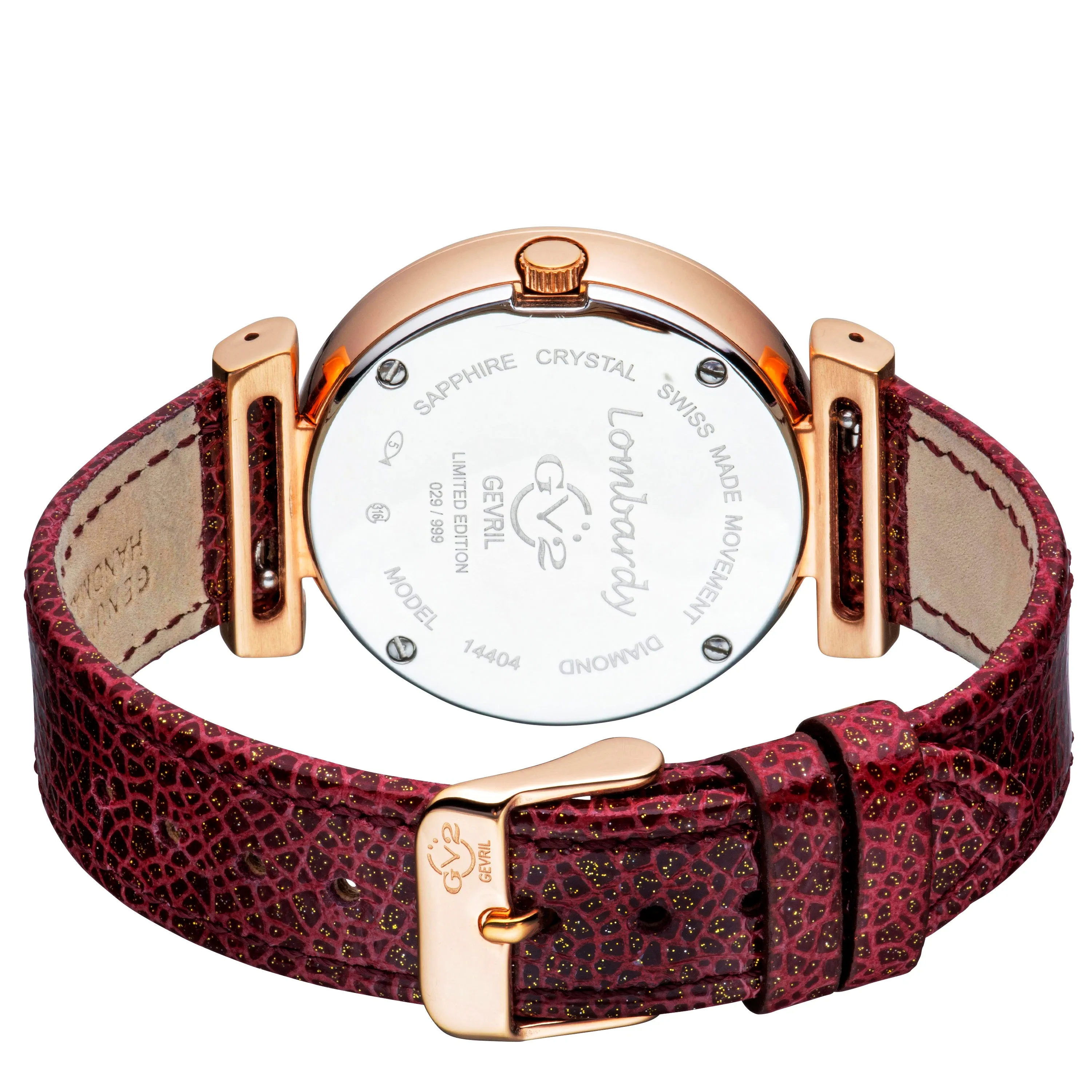 GV2 by Gevril Women's Lombardy 36mm Quartz Watch 14404