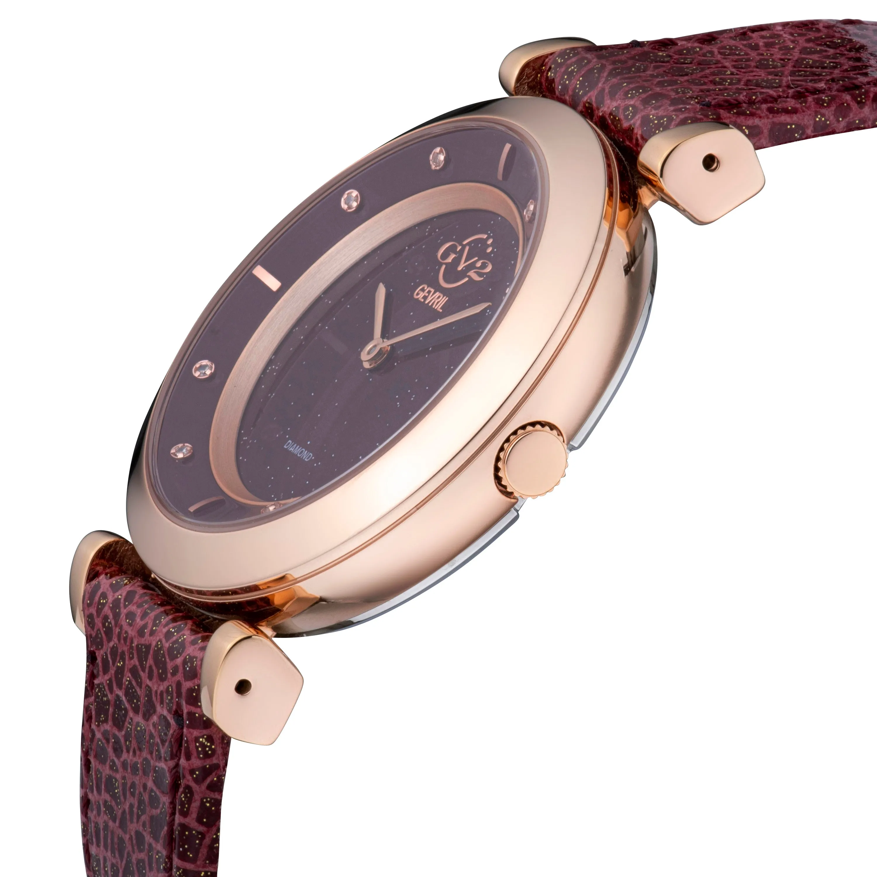 GV2 by Gevril Women's Lombardy 36mm Quartz Watch 14404