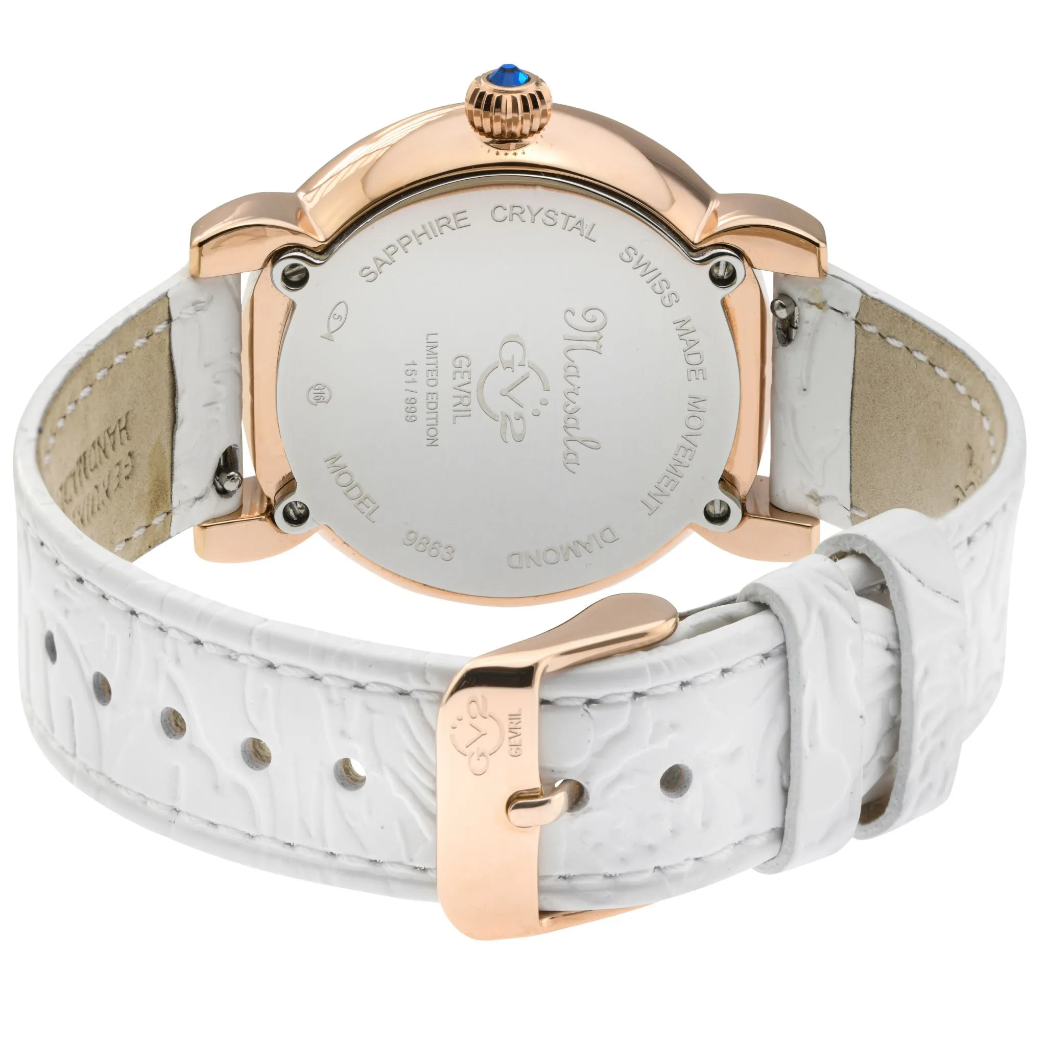 GV2 by Gevril Women's Marsala 37mm Quartz Watch 9863
