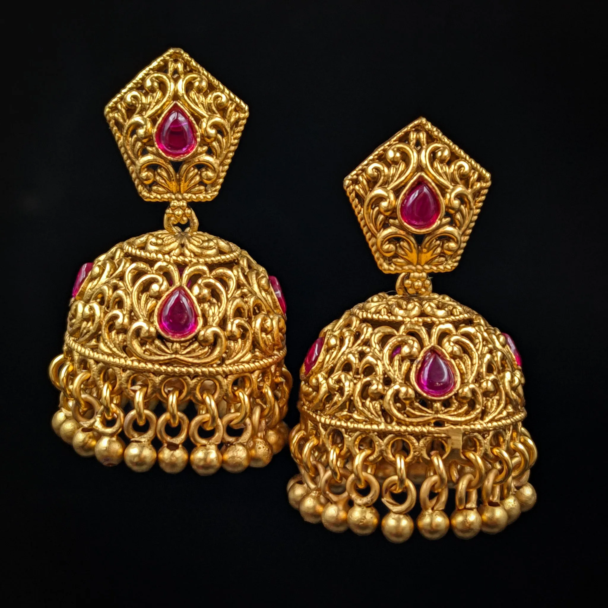 Jhumki Antique Earring 7047-1