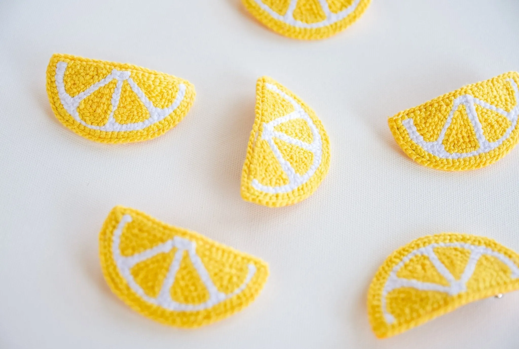 Lemon Slice Hair Clips