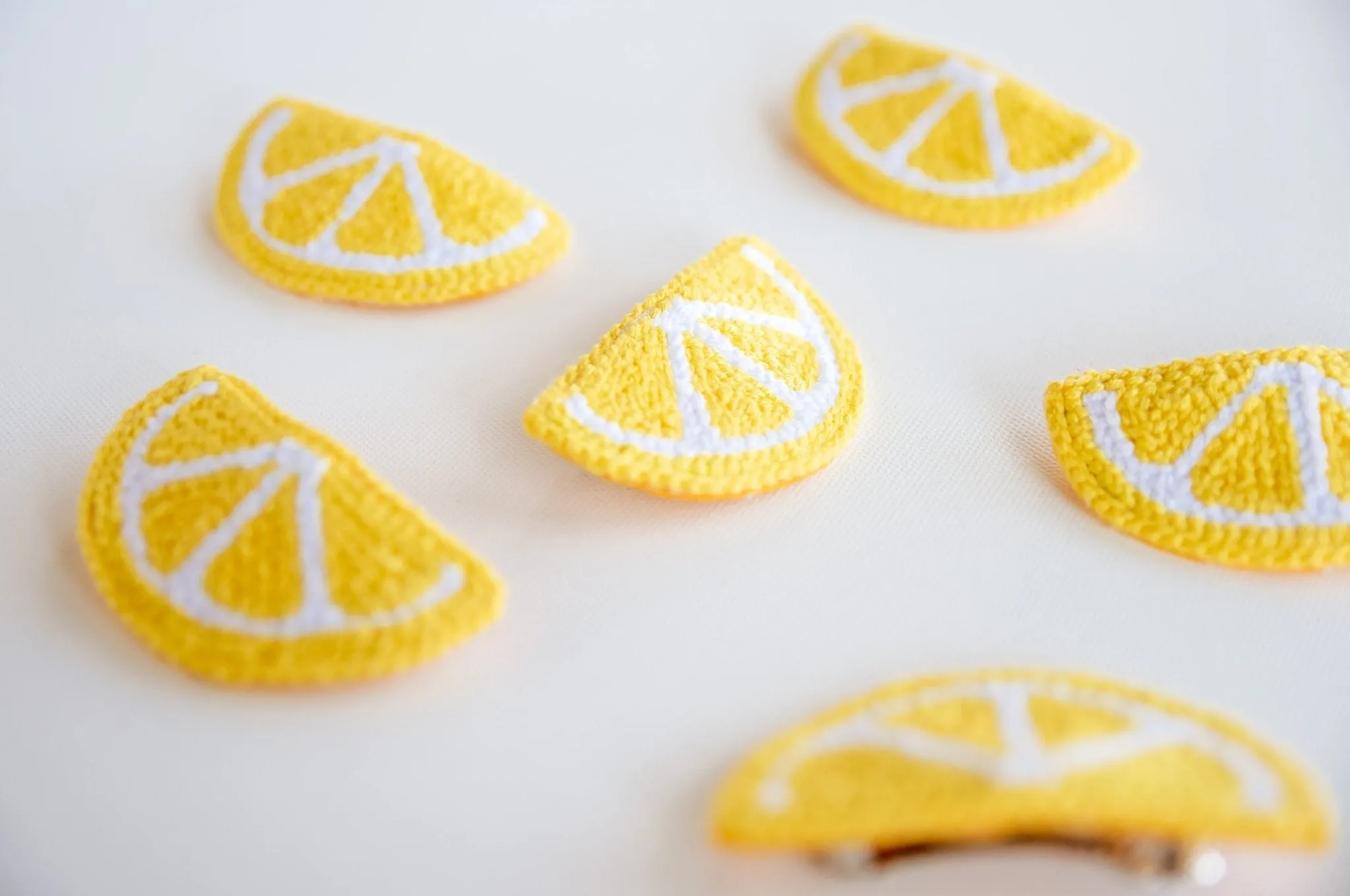 Lemon Slice Hair Clips