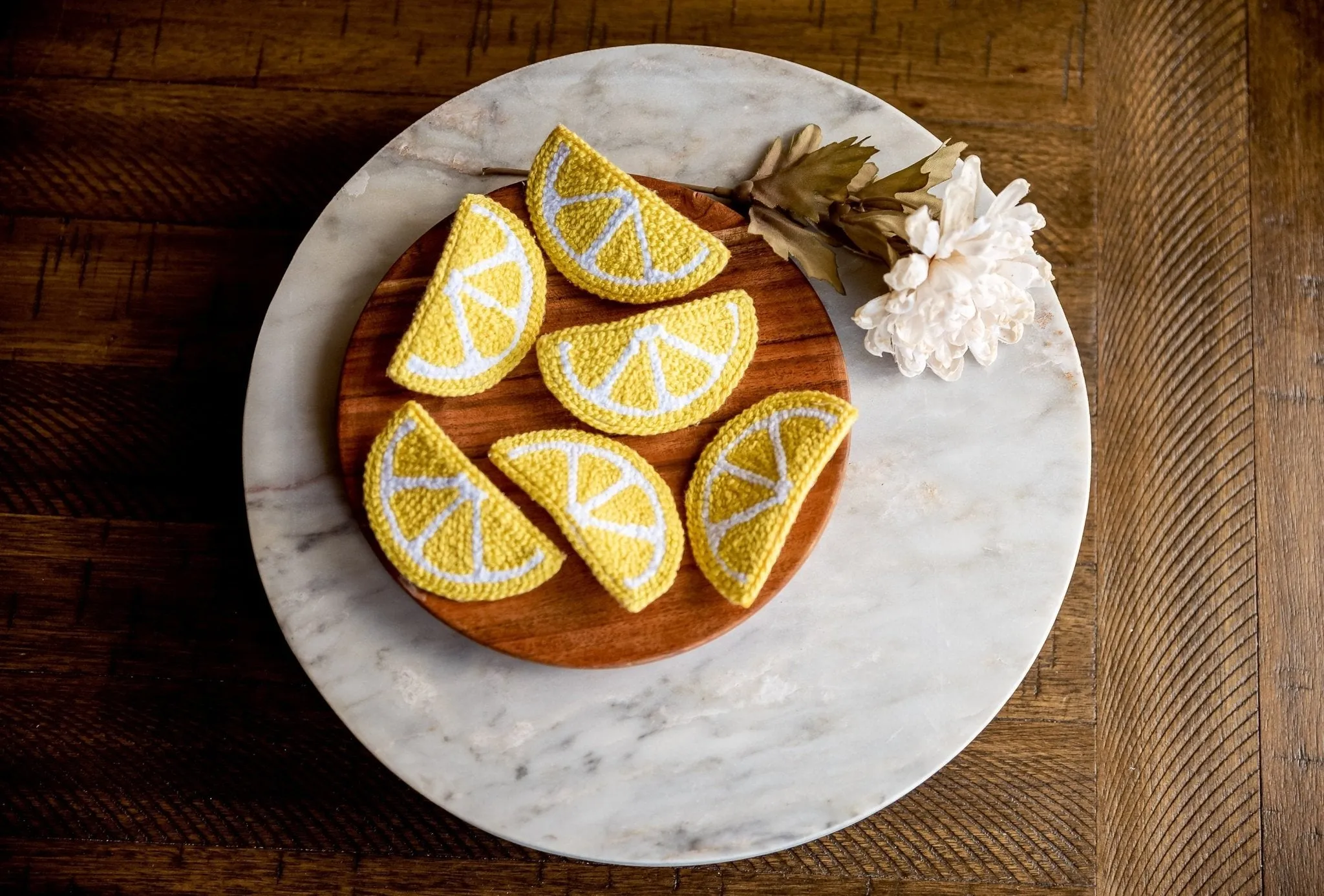 Lemon Slice Hair Clips