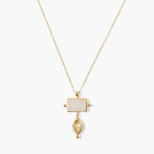 Levi Necklace Moonstone Mix