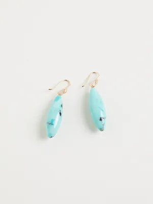 Long Berry Earrings in Turquoise