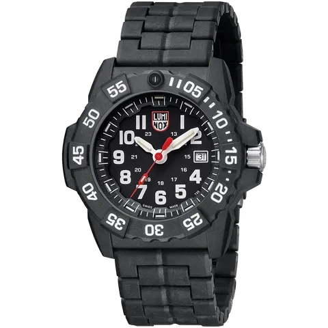 Luminox Navy SEAL - Military Dive Watch Black and White 45mm Quartz