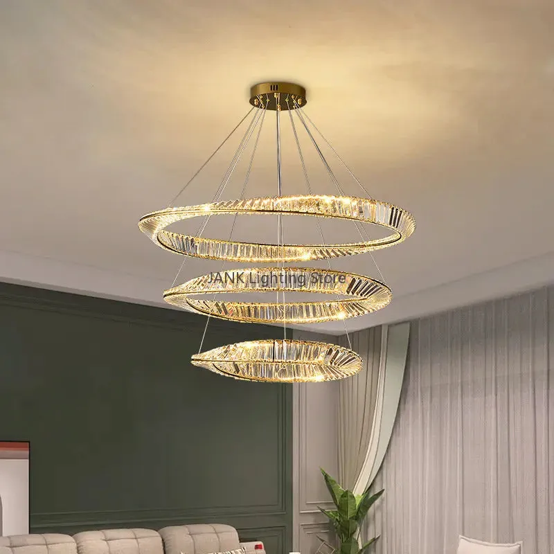 Luxury Crystal Ceiling Chandeliers by Mansion - Modern Design LED Hanging Lamp