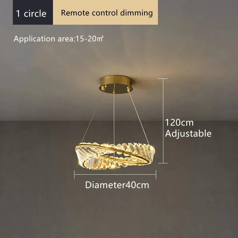 Luxury Crystal Ceiling Chandeliers by Mansion - Modern Design LED Hanging Lamp