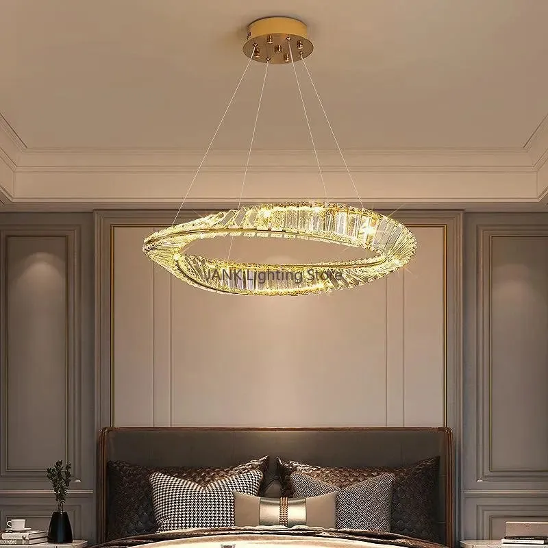 Luxury Crystal Ceiling Chandeliers by Mansion - Modern Design LED Hanging Lamp