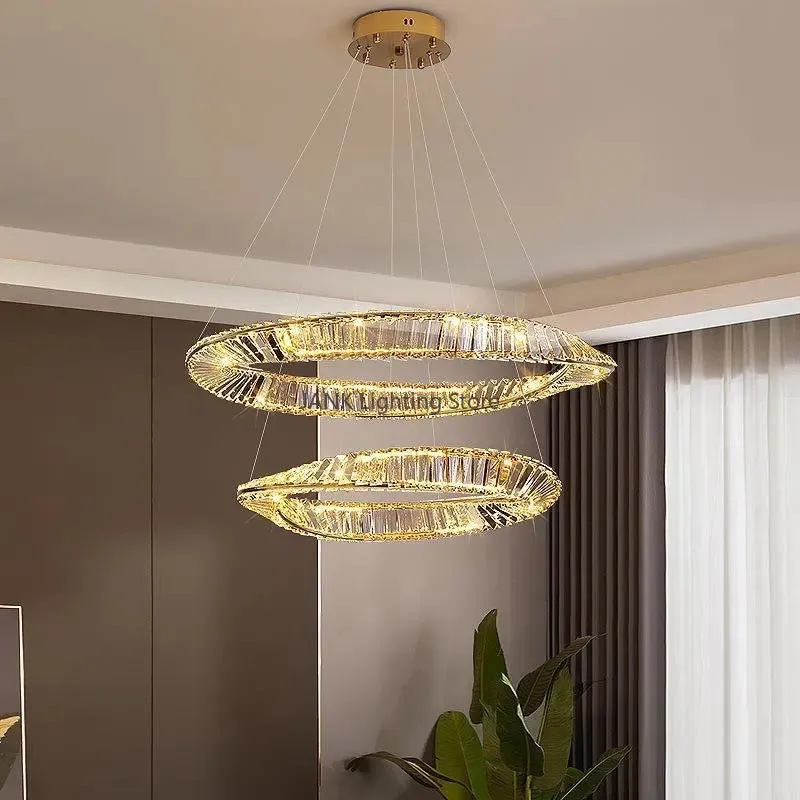 Luxury Crystal Ceiling Chandeliers by Mansion - Modern Design LED Hanging Lamp