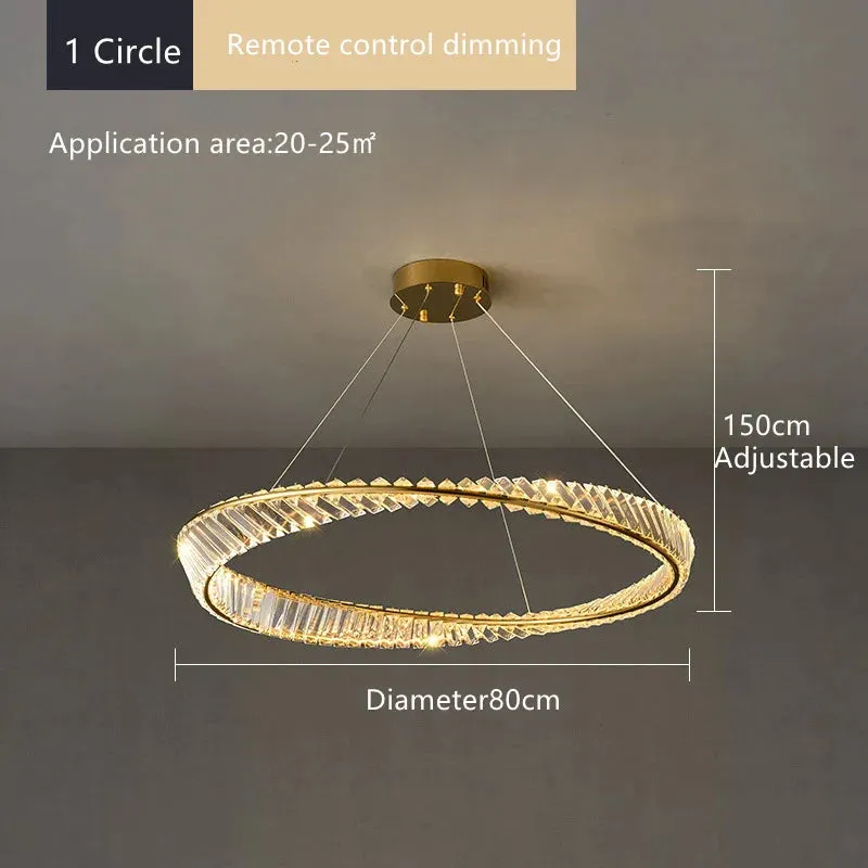 Luxury Crystal Ceiling Chandeliers by Mansion - Modern Design LED Hanging Lamp