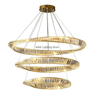 Luxury Crystal Ceiling Chandeliers by Mansion - Modern Design LED Hanging Lamp