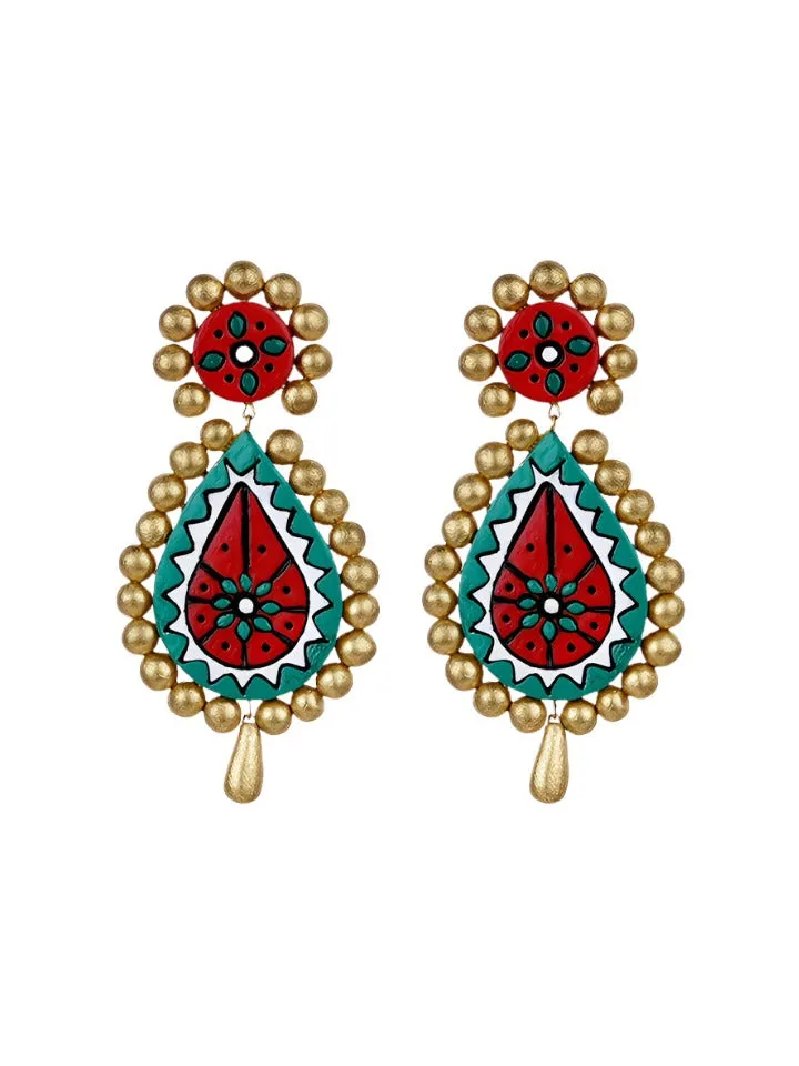 Meenakari Dangle Earrings