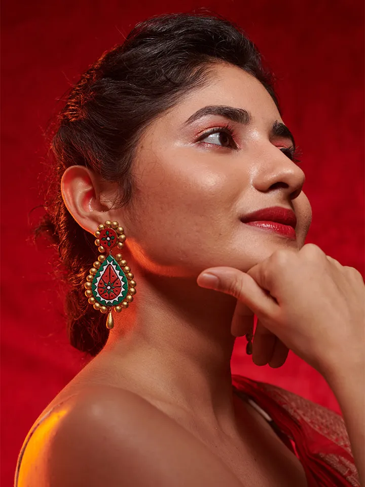 Meenakari Dangle Earrings