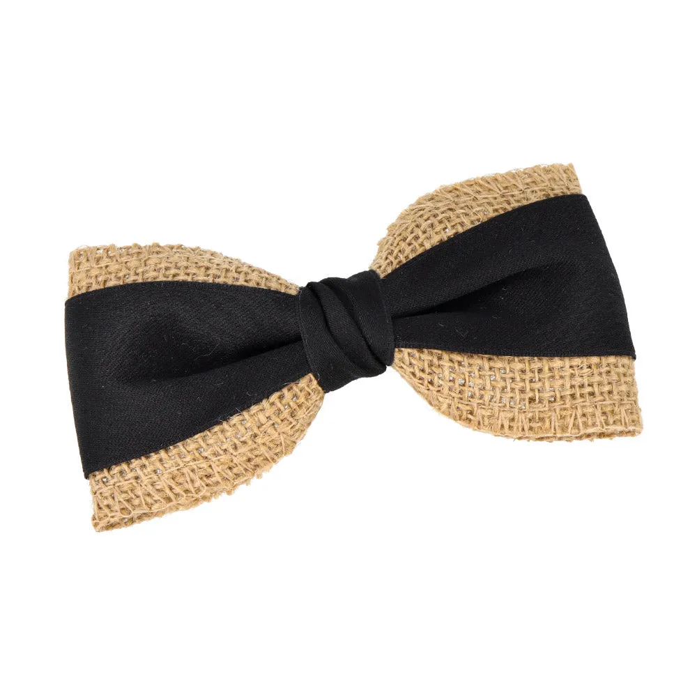Mesh Detail Bow Barrette