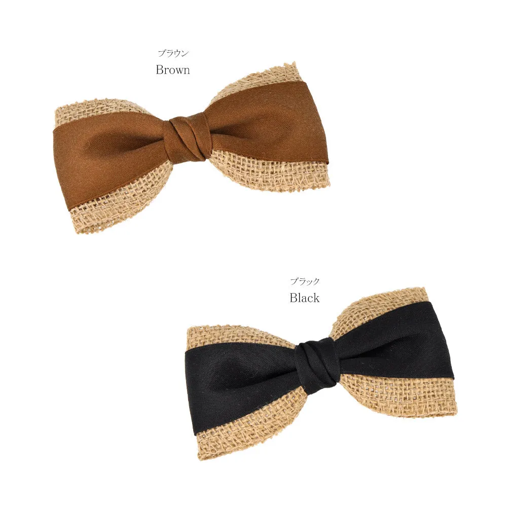 Mesh Detail Bow Barrette