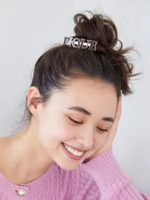 Metal Logo Hair Barrette
