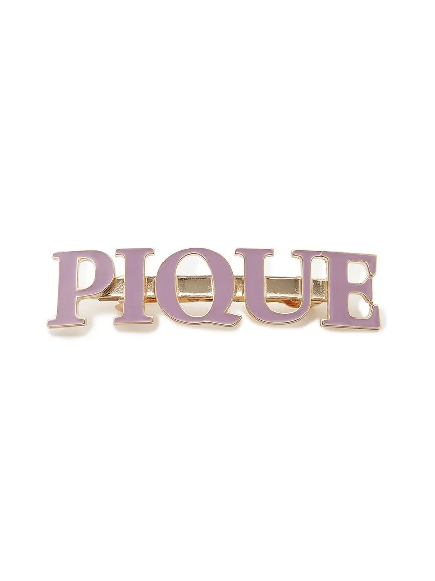 Metal Logo Hair Barrette
