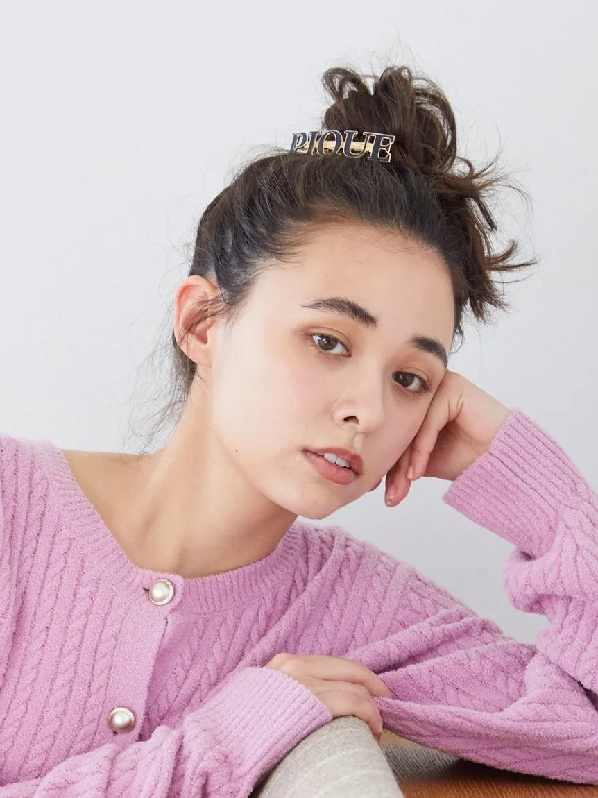 Metal Logo Hair Barrette