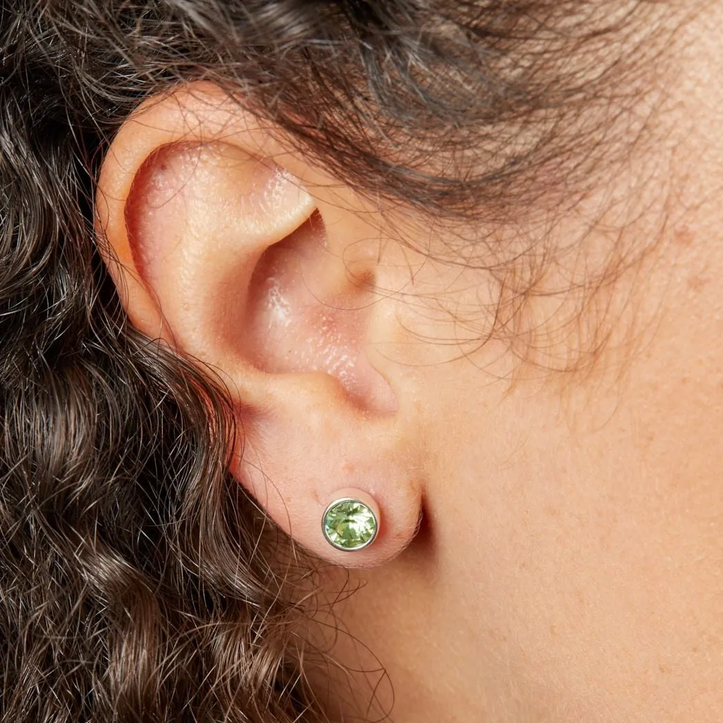 MILENA Earrings August Birthstone Peridot SWAROVSKI