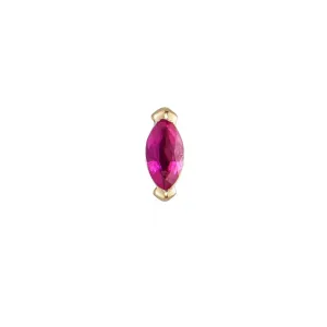 Mini Marquise Ruby Stud Earring - Gold - ST-C-MQ-MI-RUB-SC5