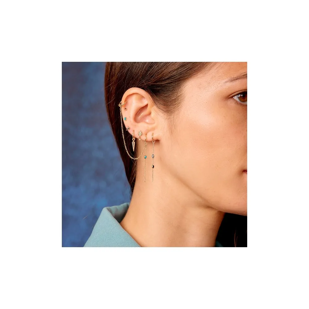 Mini Marquise Ruby Stud Earring - Gold - ST-C-MQ-MI-RUB-SC5