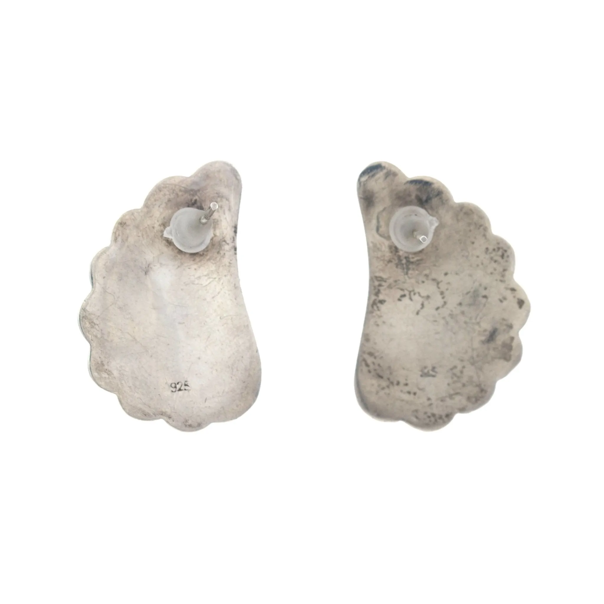 Modernist Half-Shell Earrings