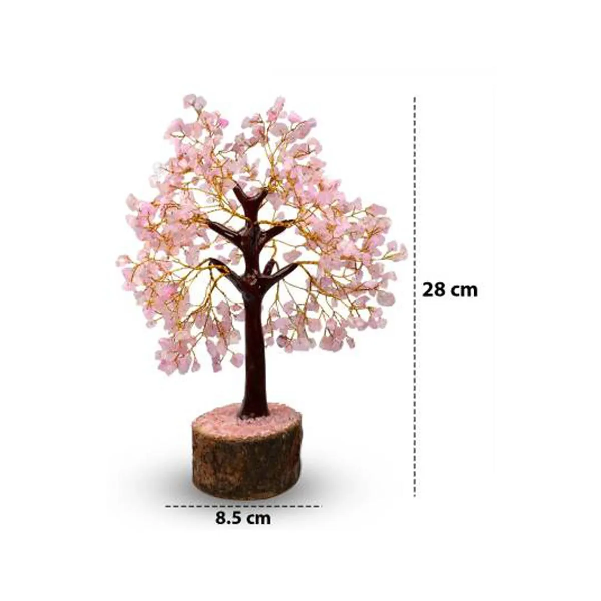 Natural Crystal Rose Quart Tree