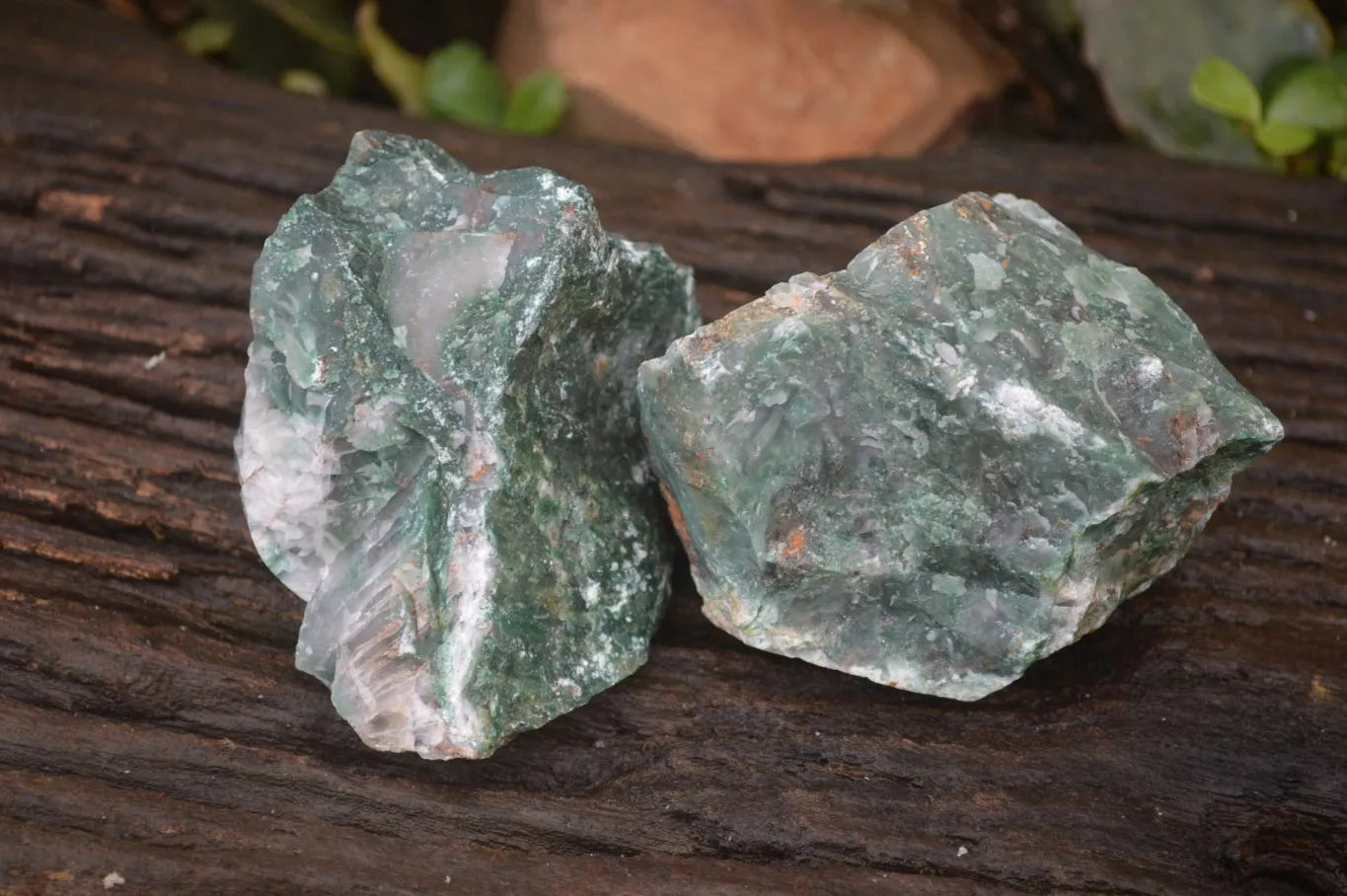 Natural Jade Cobbed Specimens x 12 From Swaziland