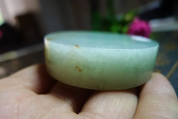 Natural Jade Rough Jadeite Raw (111g,5.3X5.3X1.45cm)