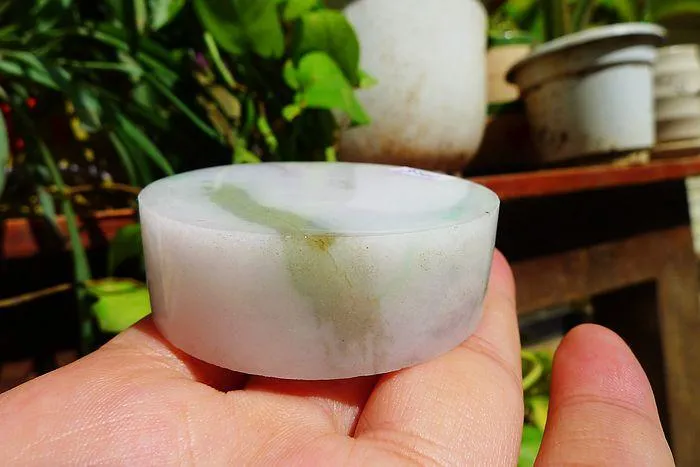 Natural Jade Rough Jadeite Raw (127g,5.2X1.7cm)