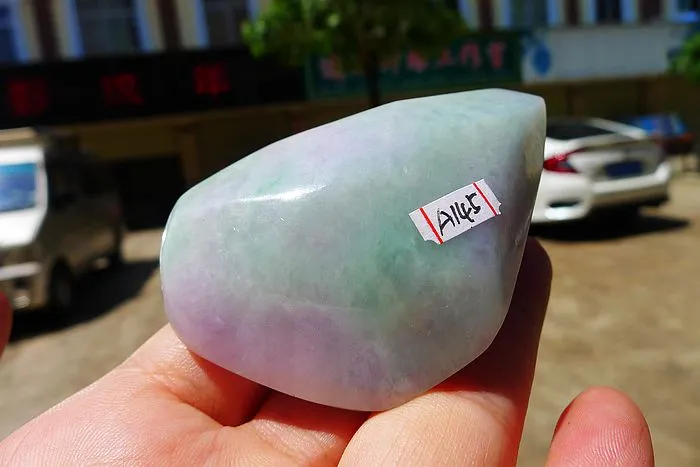 Natural Jade Rough Jadeite Raw (130g,6.8X4.9X2.9cm)