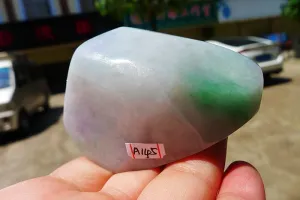 Natural Jade Rough Jadeite Raw (130g,6.8X4.9X2.9cm)