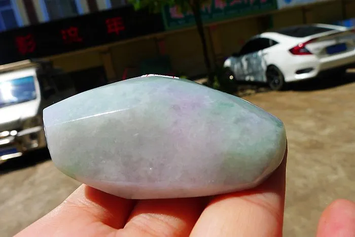 Natural Jade Rough Jadeite Raw (130g,6.8X4.9X2.9cm)