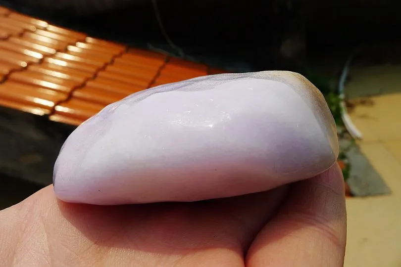Natural Jade Rough Jadeite Raw (189g,6.8X6.1X2.5cm)