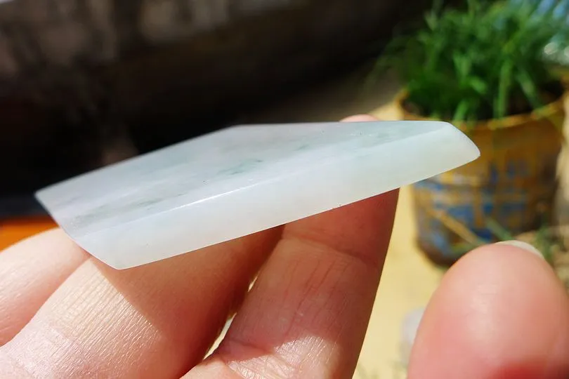 Natural Jade Rough Jadeite Raw (31g,7X3.5X0.45cm)