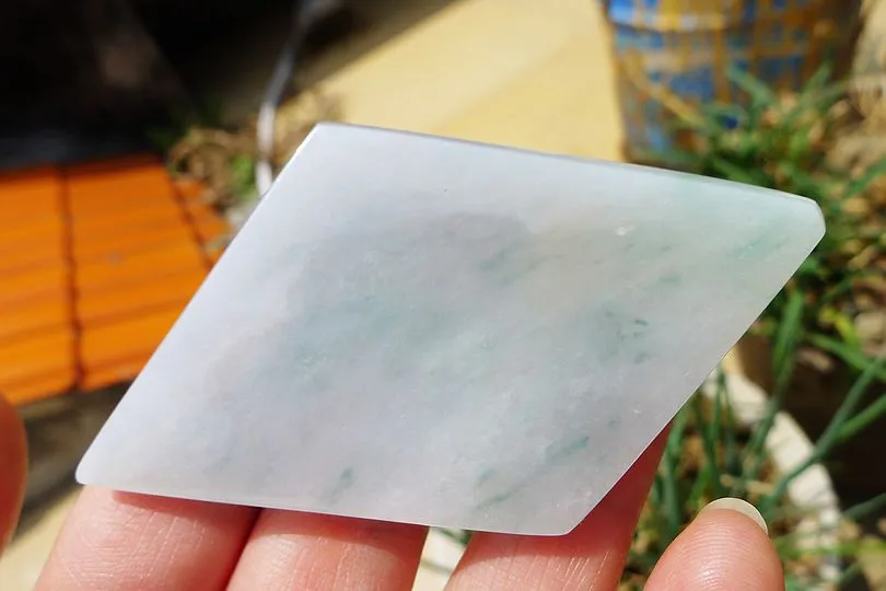 Natural Jade Rough Jadeite Raw (31g,7X3.5X0.45cm)