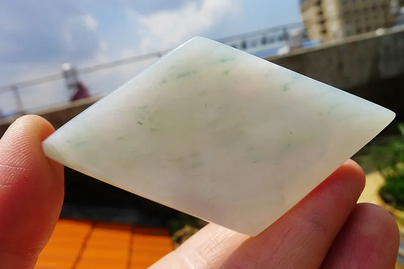 Natural Jade Rough Jadeite Raw (31g,7X3.5X0.45cm)