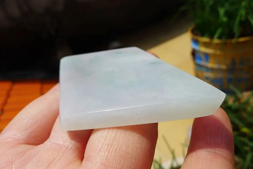 Natural Jade Rough Jadeite Raw (31g,7X3.5X0.45cm)
