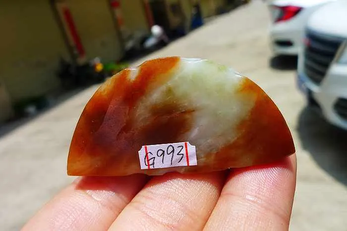 Natural Jade Rough Jadeite Raw (40g,4.8X2.3X1.6cm)