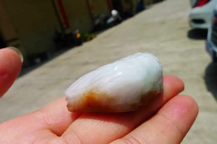 Natural Jade Rough Jadeite Raw (40g,4.8X2.3X1.6cm)